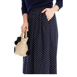 J Crew Midi Skirt in Vintage Clip Dot size S